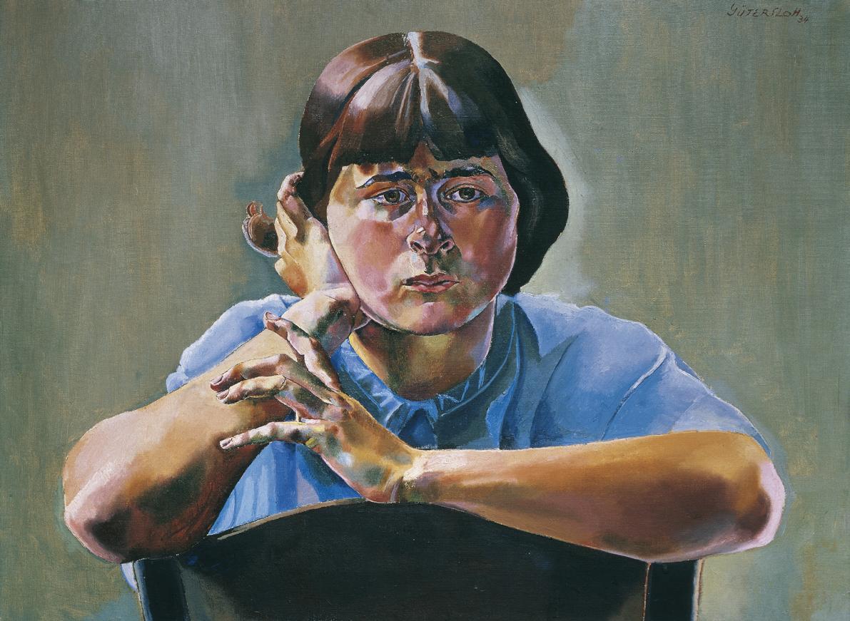 Albert Paris Gütersloh, Alexandra Gütersloh (Die Tochter des Künstlers), 1934, Öl auf Leinwand,…