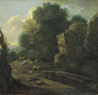Johann Franz Nepomuk Lauterer, Der Morgen, Öl auf Leinwand, 41,5 x 44 cm, Belvedere, Wien, Inv.…