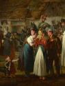 Michael Neder, Husareneinquartierung, 1836, Öl auf Holz, 40 x 53,5 cm, Belvedere, Wien, Inv.-Nr…