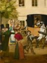 Michael Neder, Der Kutscherstreit, 1828, Öl auf Leinwand, 58 x 71,5 cm, Belvedere, Wien, Inv.-N…