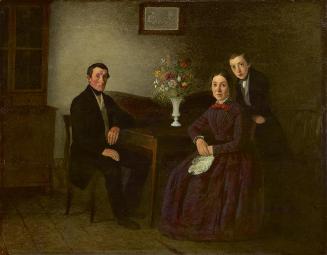 Michael Neder (Werkstatt), Familie Musch, undatiert, Öl auf Holz, 46 x 58,5 cm, Belvedere, Wien…
