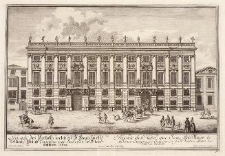 Johann Adam Delsenbach, Facade des Pallasts, welchen [...] Printz Eugenius von Savoyen, in Wien…