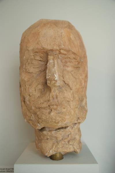 Fritz Wotruba, Porträt-Kopf Manfred Mautner-Markhof, 1958/1959, Gipsguss nach Tonmodell, 38,5 ×…