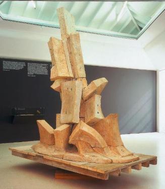 Fritz Wotruba, Große Figur, Denkmal für Richard Wagner, 1969, Gips, aufgetragen, 320 × 150 × 28…
