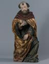 Hans Klocker, Josef einer Anbetungsgruppe (Geburt Christi), um 1485/1490, Zirbenholz, gefasst,  ...