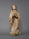 Wiener Bildschnitzer (?), Kniende Maria, um 1430/1440, Lindenholz, originale Fassungsreste, H: …