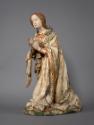 Wiener Bildschnitzer (?), Kniende Maria, um 1430/1440, Lindenholz, originale Fassungsreste, H: …