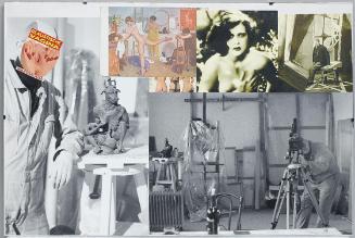 Marc Adrian, Ohne Titel, um 2004, Collage aus diversen Schwarzweißfotografien, Magazinausschnit…
