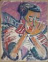 Helene von Taussig, Frauenbildnis mit in den Händen gestütztem Kopf, 1920/1930, Öl auf Leinwand…