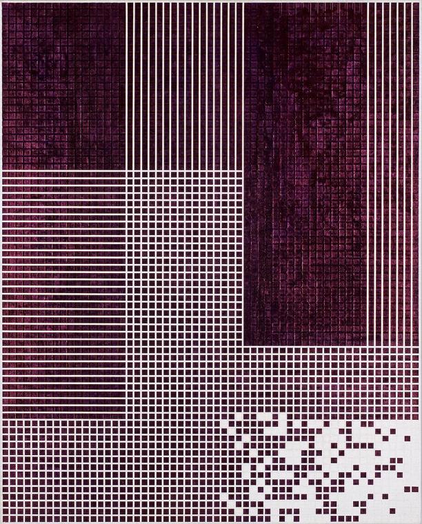 Herbert Hinteregger, Untitled (Iveragh), 2012, Kugelschreibertinte auf Leinwand, 100 × 80 cm, B…