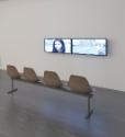Anna Witt, Radikal Denken, 2013, 2-Kanal Videoinstallation (HD), Sitzobjekt, Belvedere, Wien, I…