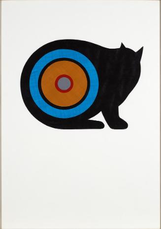 Hermann Painitz, Mehr als die Summe der Teile, Entwurf, 1997, Acrylfarbe, Papiermontage, 51 × 3…