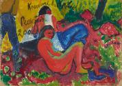 Max Pechstein, Zwei Akte, um 1912, Öl auf Leinwand, 49,5 x 72,5 cm, Belvedere, Wien, Inv.-Nr. 4…