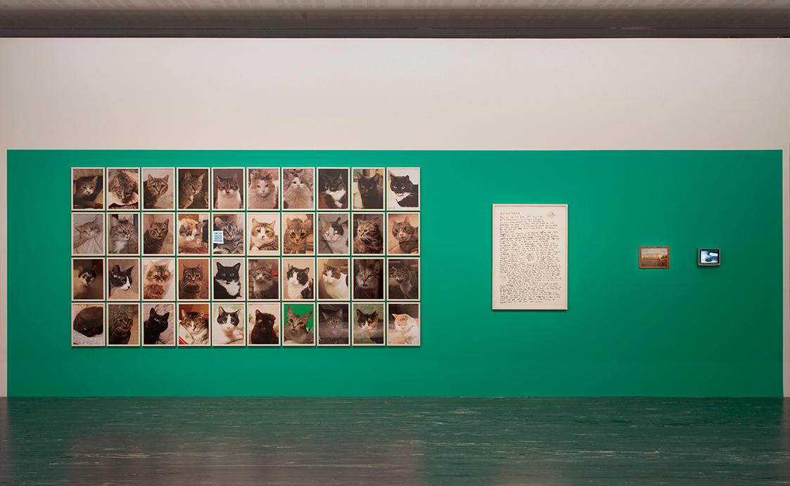 Anna Jermolaewa, Noch kein Titel, 2013, 40 C-Prints, 1 Collage (Tinte und Bleistift auf Papier)…