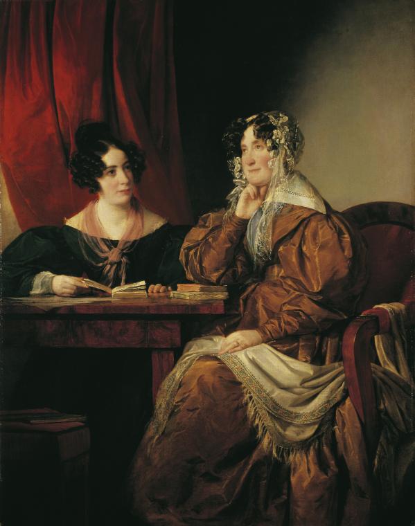 Friedrich von Amerling, Henriette Baronin Pereira-Arnstein (1780–1859) mit ihrer Tochter Flora …