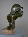 Constantin Emile Meunier, Puddler, 1894/1895, Bronze, Steinsockel, Bronze: 48,2 × 43 × 34 cm, B…