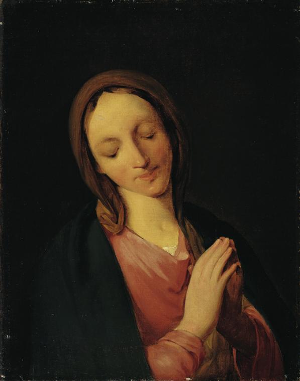 August von Pettenkofen nach Pietro Rotari, Madonna, um 1840, Öl auf Leinwand, 59 x 47 cm, Belve…