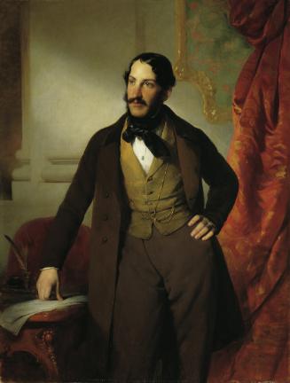 Friedrich von Amerling, Der Industrielle Maximilian Todesco (1813–1890), 1846, Öl auf Leinwand, ...