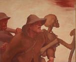Albin Egger-Lienz, Totentanz vom Jahre 1809, 1908, Kasein auf Leinwand, 225 x 251 cm, Belvedere…