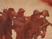 Albin Egger-Lienz, Totentanz vom Jahre 1809, 1908, Kasein auf Leinwand, 225 x 251 cm, Belvedere…