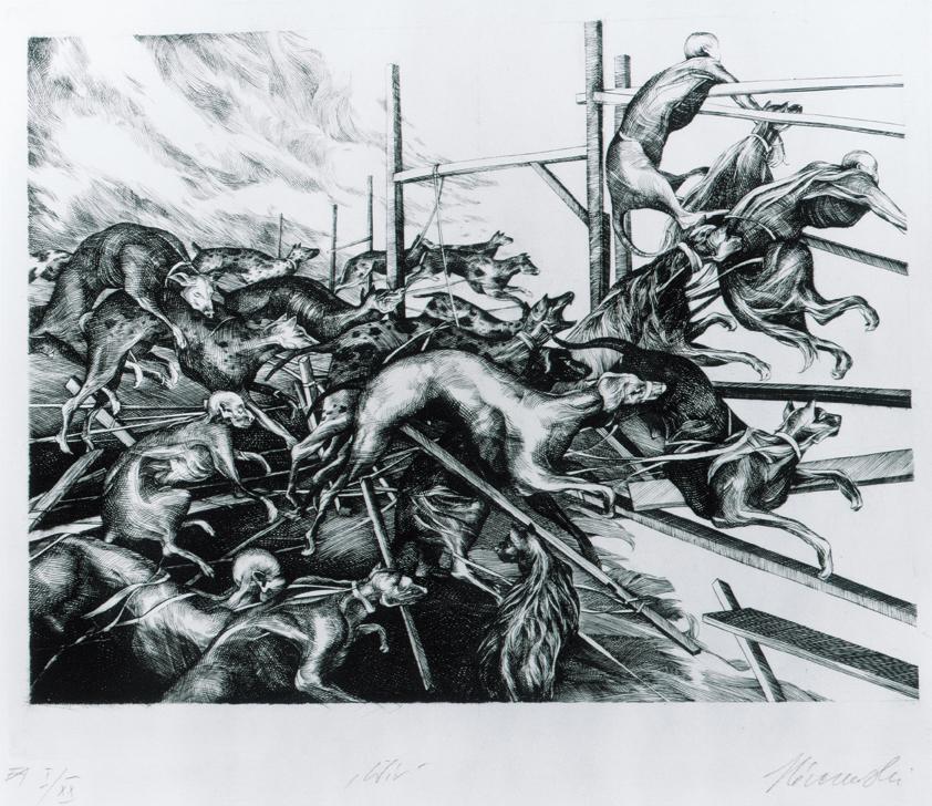 Witold Krzysztof Skórczewski, Getümmel, 1981, Radierung auf Papier, 19 x 24 cm, Belvedere, Wien…