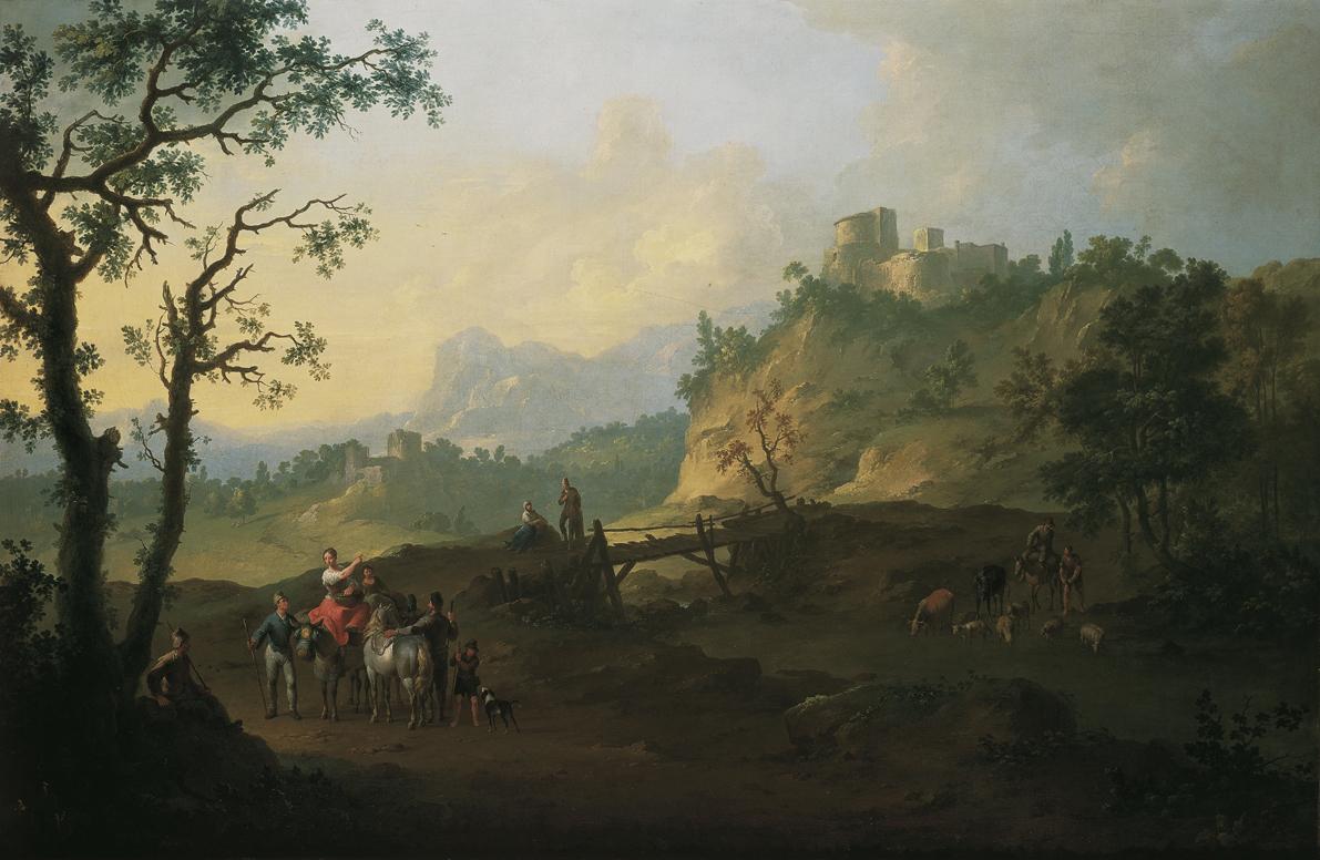Franz de Paula Ferg, Italienische Landschaft, um 1730, Öl auf Leinwand, 103,5 x 158 cm, Belvede…