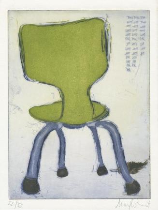 Martin Gredler, Die Vergrämung der Kormorane, 2009, Tiefdruck (Kaltnadel, Strichätzung, Aquatin…