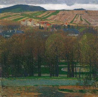 Carl Moll, Blick von Heiligenstadt auf den Nußberg, 1903, Öl auf Leinwand, 80,5 × 80,3 cm, Belv…