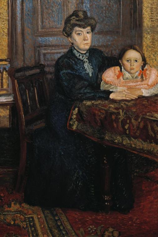 Richard Gerstl, Frau mit Kind (Mathilde Schönberg mit Tochter Gertrud), 1906, Öl auf Leinwand, …