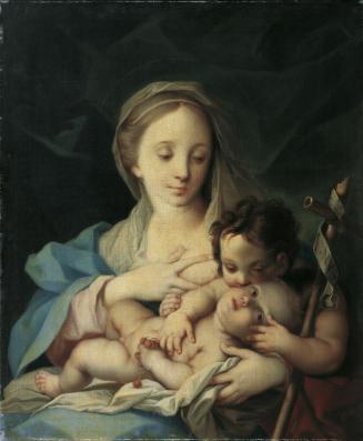 Ignaz Stern, Maria mit dem Kind und dem Johannesknaben, Öl auf Leinwand, 89 x 74 cm, Belvedere,…