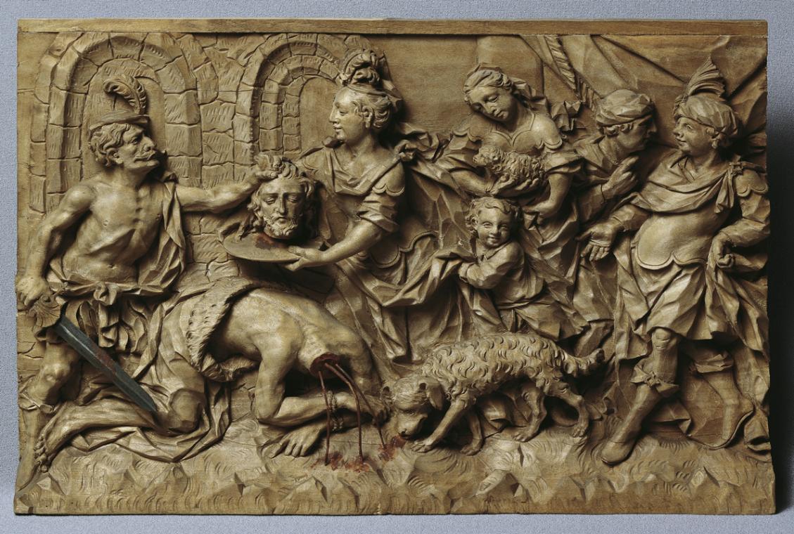 Johann Peter Schwanthaler der Ältere, Salome mit dem Haupt Johannes des Täufers, um 1750, Holz,…