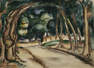 Achille-Émile-Othon Friesz, Allee, 1921, Aquarell auf Papier, 43,2 x 59,5 cm, Belvedere, Wien, …