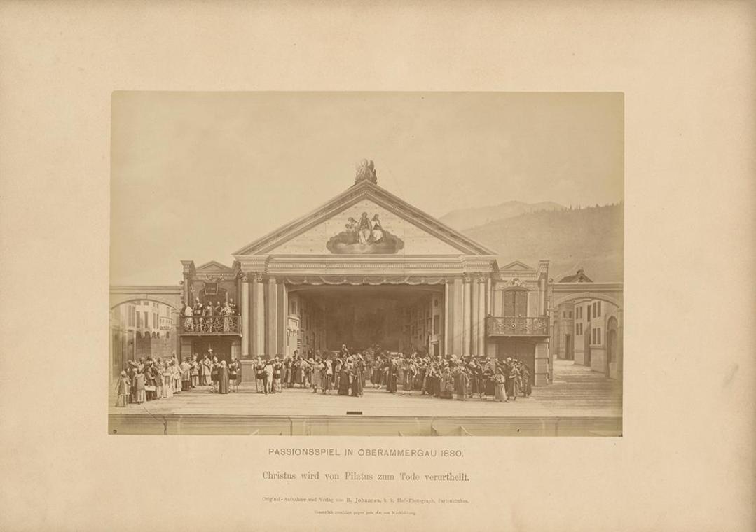 Passionsspiel von Ober-Ammergau - Christus wird von Pilatus zum Tode verurteilt