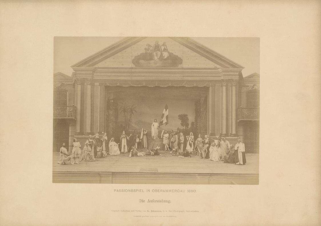 Johannes Bernhard, Passionsspiel von Ober-Ammergau - Die Auferstehung, 1880, Silbergelatineabzu…