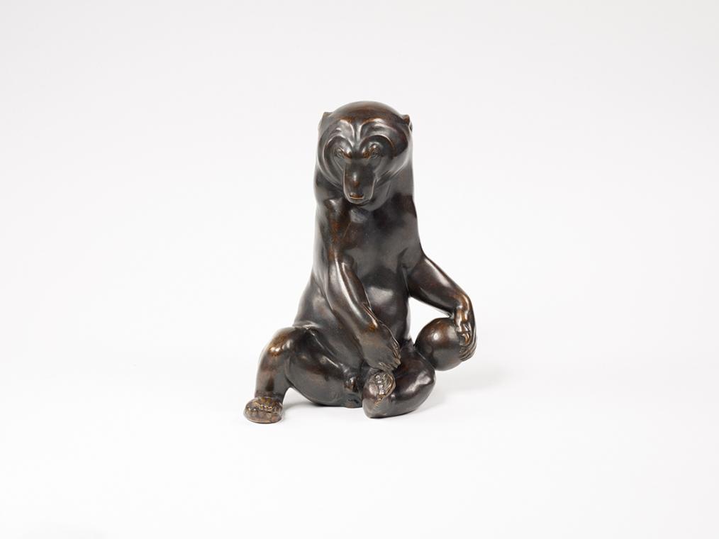 Franz Barwig d. Ä., Spielender Bär, nach 1910, Bronze, patiniert, 26 × 20 × 13,5 cm, Belvedere,…