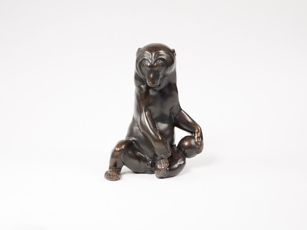 Franz Barwig d. Ä., Spielender Bär, nach 1910, Bronze, patiniert, 26 × 20 × 13,5 cm, Belvedere, ...