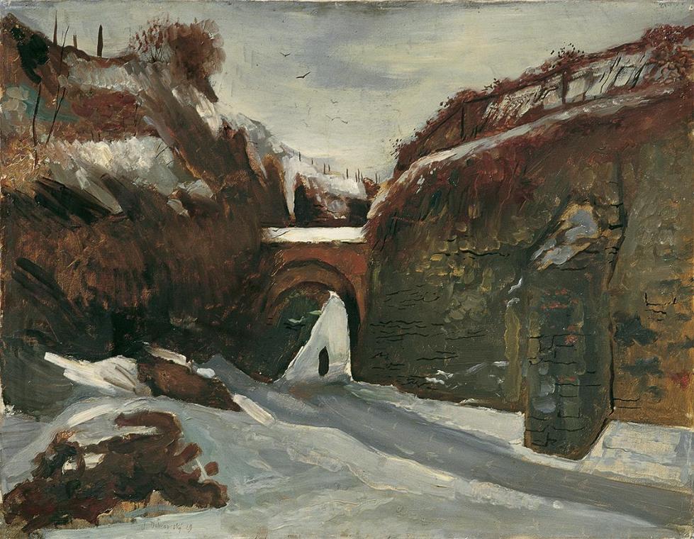 Josef Dobrowsky, Eichelhof bei Nußdorf, 1929, Öl auf Leinwand, 70 x 90 cm, Belvedere, Wien, Inv…