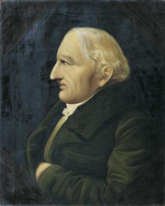 Unbekannter Künstler, Leopold Ruard (II) im Profil (gest. 1834), um 1820, Öl auf Leinwand, 54 x…