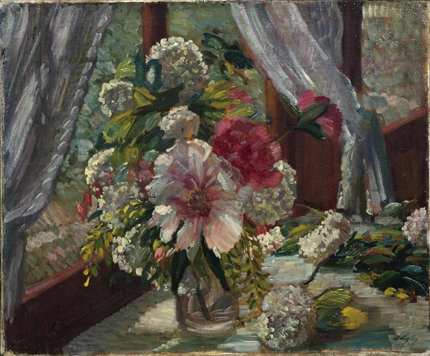 Wilhelm Legler, Blumenstück, 1929, Öl auf Leinwand, 50 x 60,5 cm, Belvedere, Wien, Inv.-Nr. 541…
