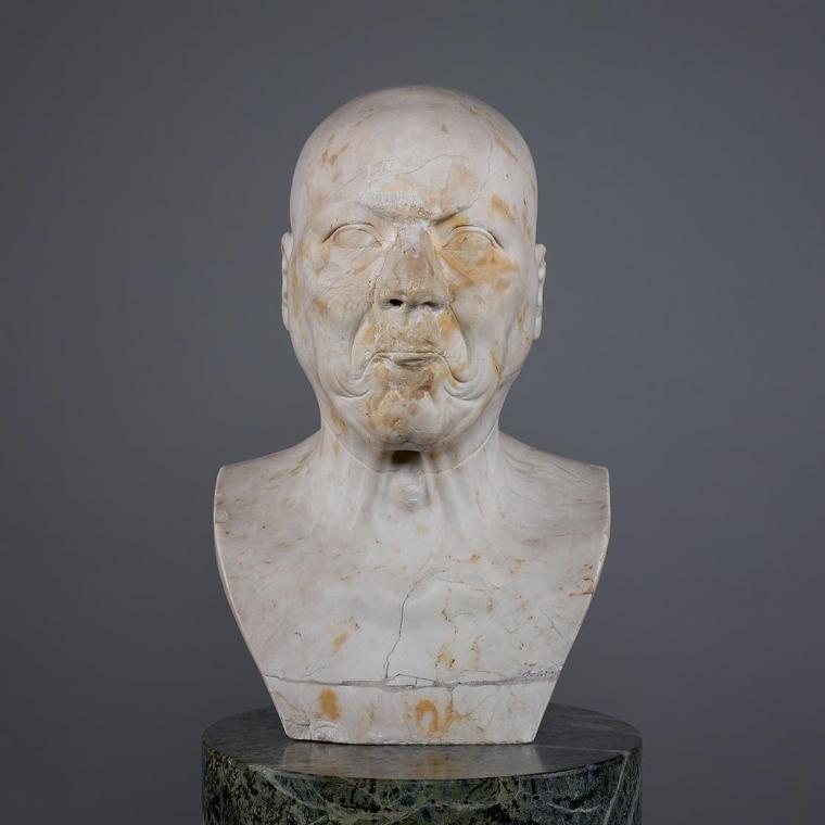 Franz Xaver Messerschmidt, Ein starker Arbeiter ("Charakterkopf" Nr. 40), 1771/1783, Weißer, fl…