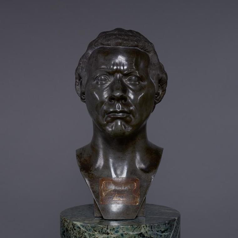 Franz Xaver Messerschmidt, Der Edelmüthige ("Charakterkopf" Nr. 22), 1771/1775, Zinnguss (51,7% ...