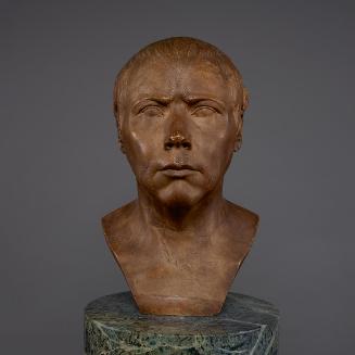 Franz Xaver Messerschmidt, Der Zuverläßige ("Charakterkopf" Nr. 27), 1777/1783 (?), rotbraun pa…