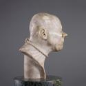 Franz Xaver Messerschmidt, Ein Erhängter ("Charakterkopf" Nr. 25), 1771/1783, Alabaster, grauwe ...