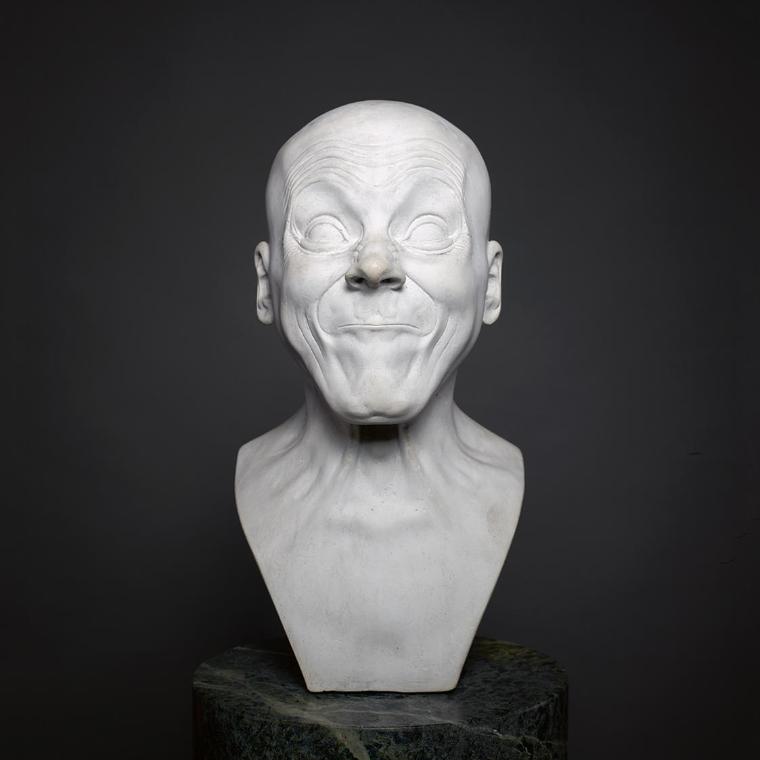 Franz Xaver Messerschmidt, Ein wollüstig abgehärmter Geck ("Charakterkopf" Nr. 2), 1964, Gipsab…