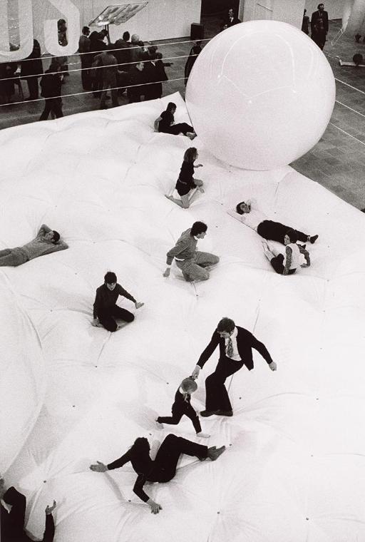 Peter Baum, Haus-Rucker-Co: "LIVE", Ausstellungseröffnung, 7. Februar 1970, 1970, Barytabzug vo…