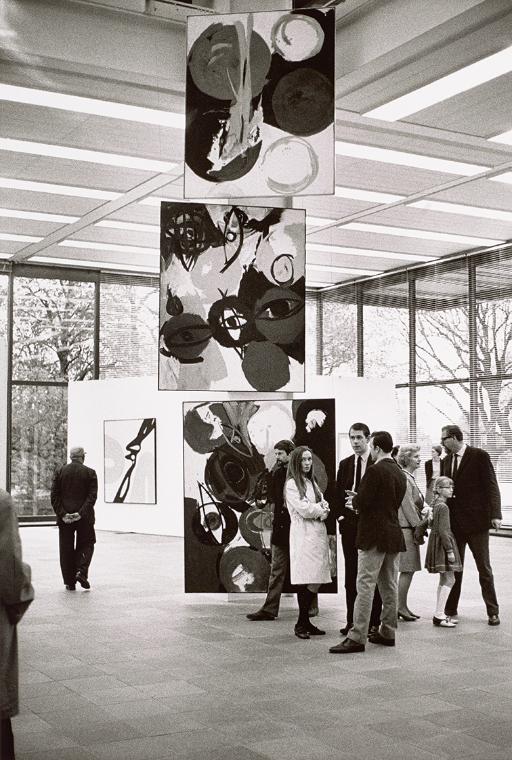 Peter Baum, Ernst Wilhelm Nay: Ausstellungseröffnung am 14. April 1967, 1967, Barytabzug vom Or…
