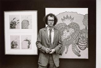 Peter Baum, Peter Pongratz in der Ausstellung "Adolf Loos für junge Leute", November 1970, 1970…