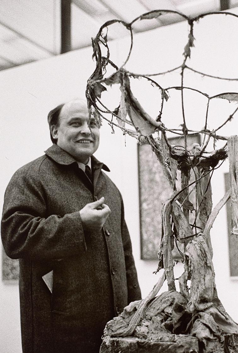 Peter Baum, Oswald Oberhuber: Vernissage der Ausstellung "Die Anfänge des Informel in Österreic ...