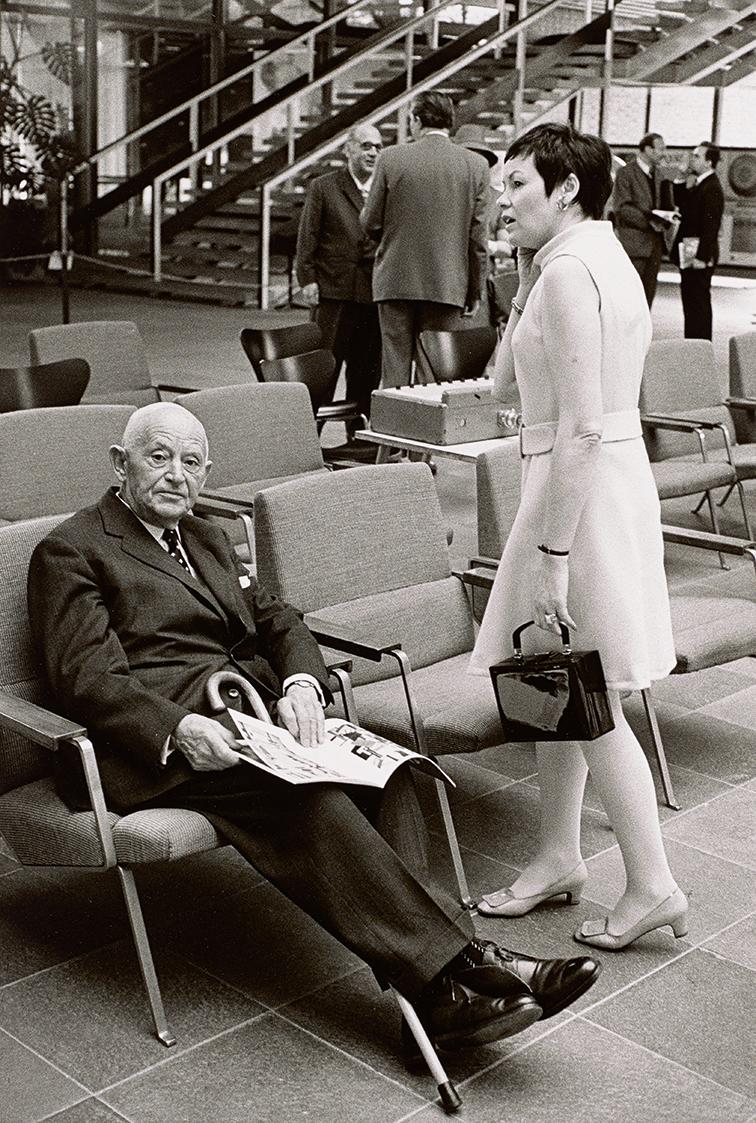 Peter Baum, Pressekonferenz zur Ausstellung Fernand Léger, April 1968. Daniel Henry Kahnweiler …