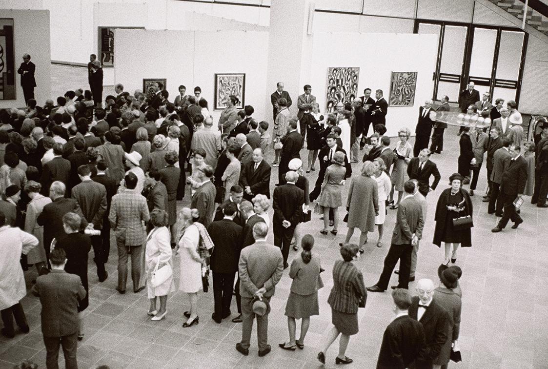 Peter Baum, Eröffnung der Ausstellung Fernand Léger, 25. April 1968, 1968, Barytabzug vom Origi…